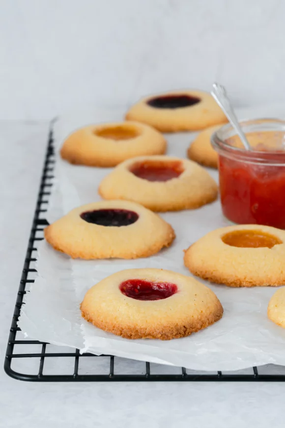 Zandkoekjes met confituur