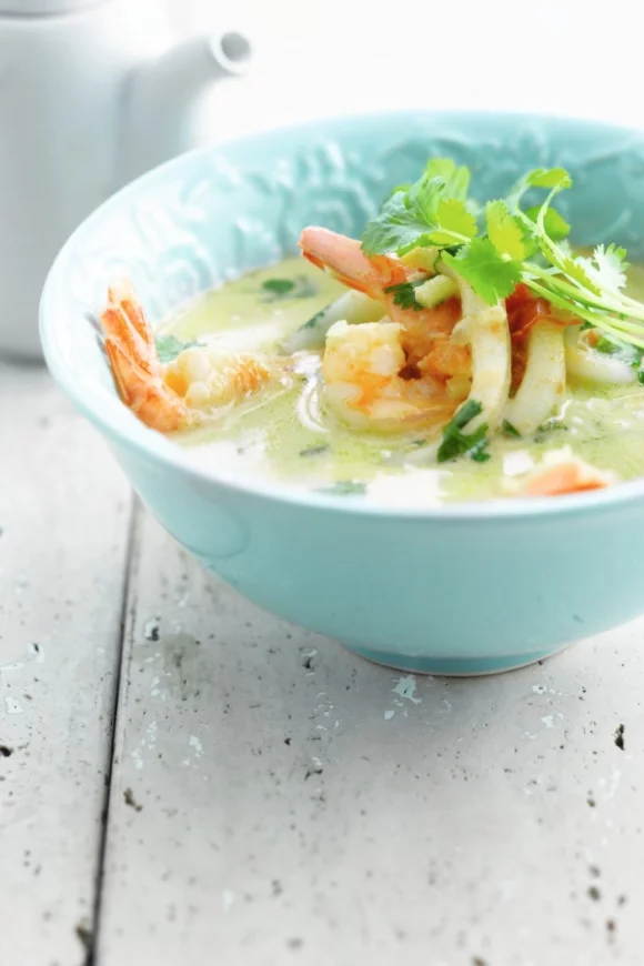 Schelpdieren met groene curry