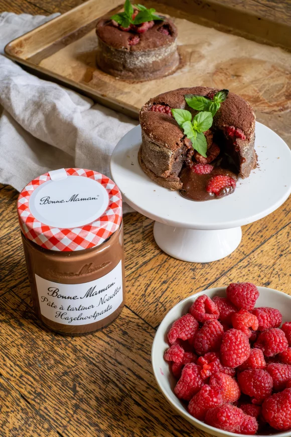 XL moelleux van chocolade met hazelnootpasta