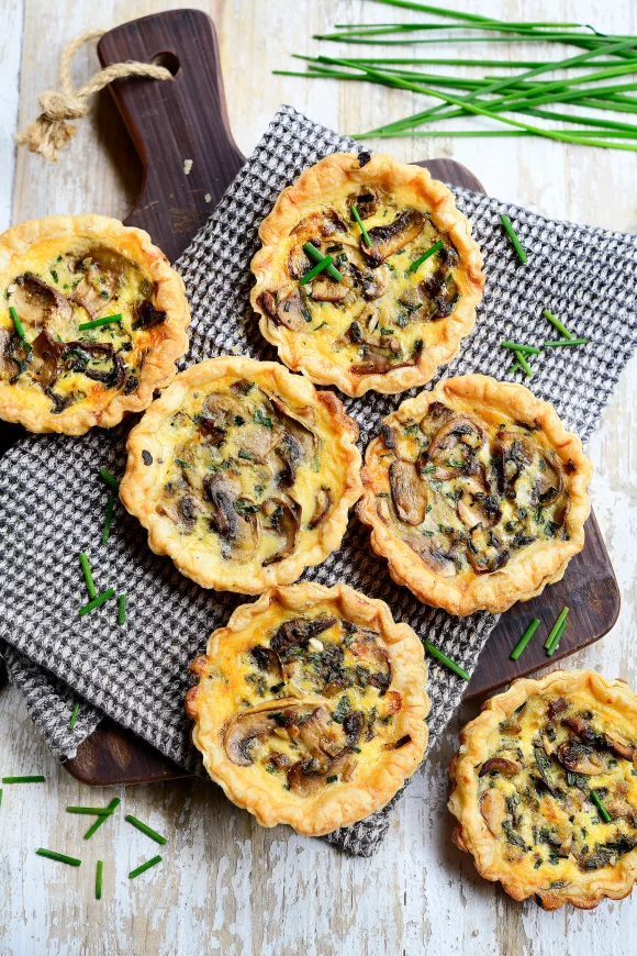 Mini-quiches met champignons