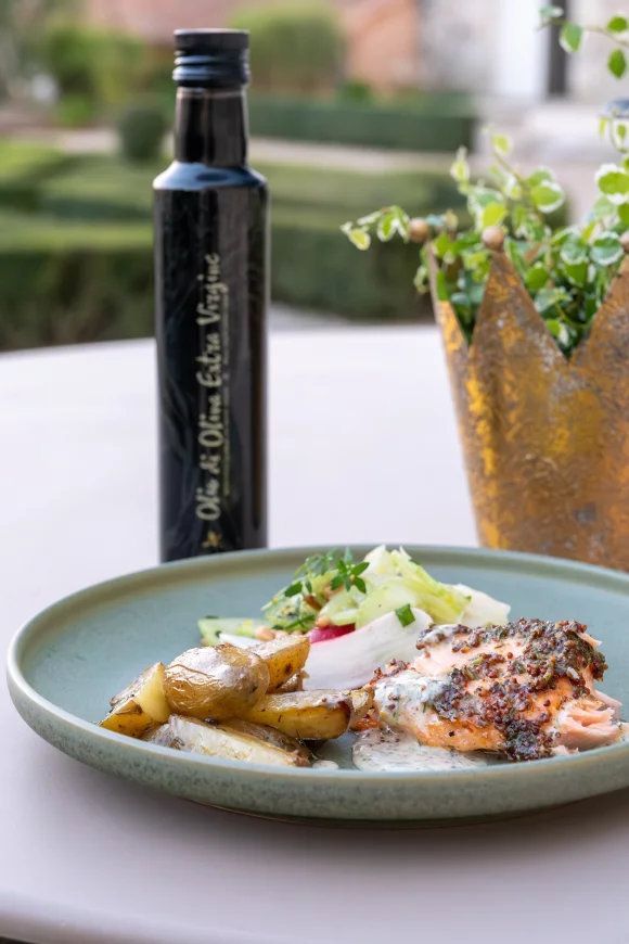 Zalm asado met krieltjes