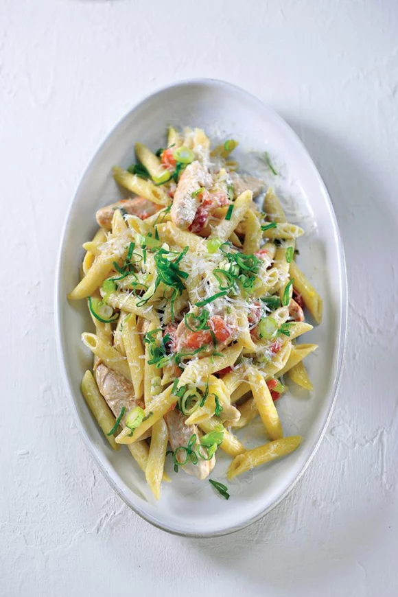 Pastasalade met kip tandoori