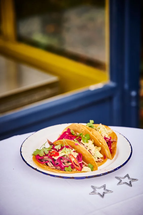 Pulled kalkoen taco's
