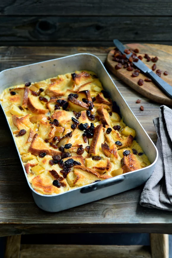 Verloren brood met appel op de barbecue