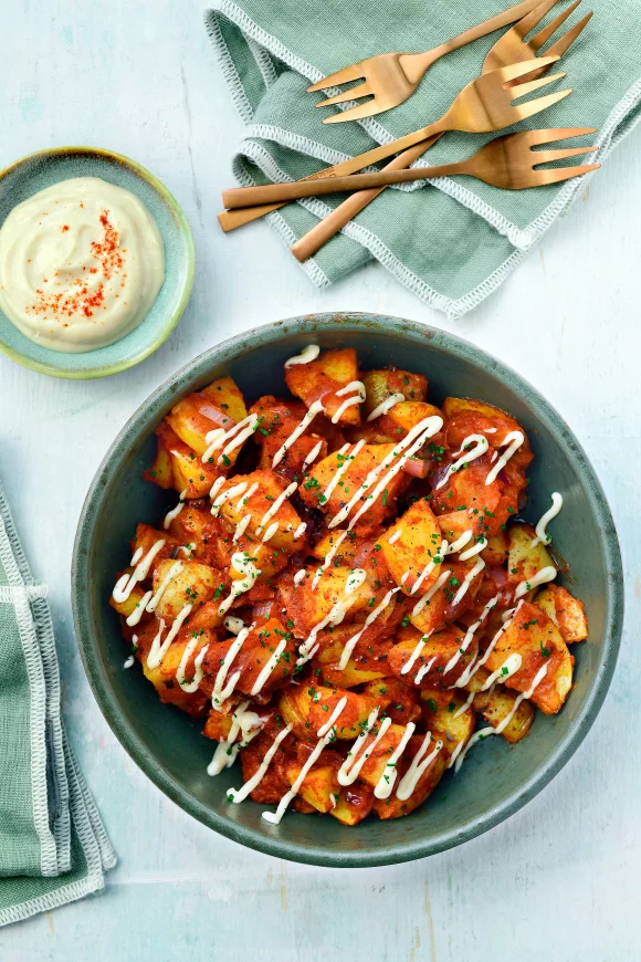 Easy patatas bravas