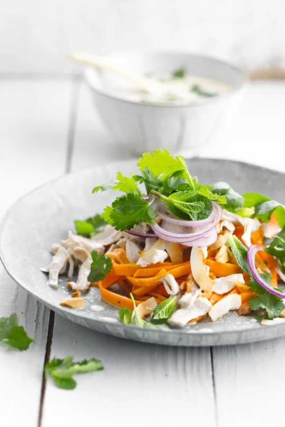 Oosterse kalkoensalade