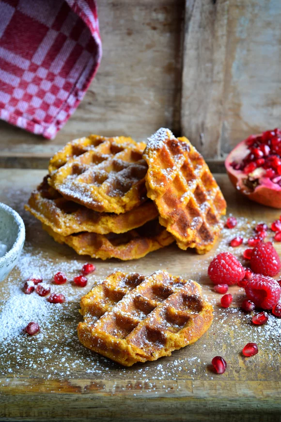 Vegan pompoenwafels