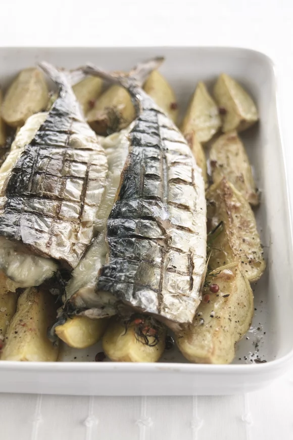 Gegrilde makreel met dille