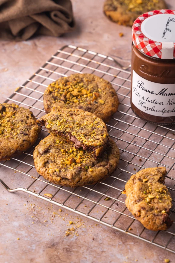 Chocolate chip cookies met smeuïge chocoladekern
