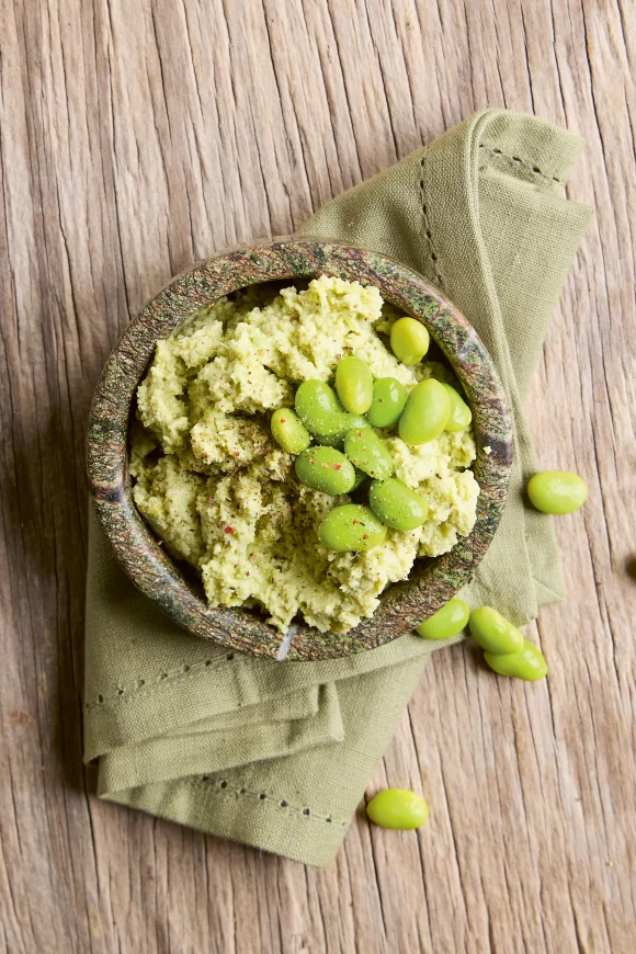 Edamame-artisjokspread