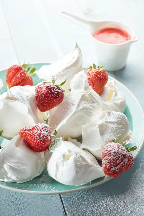 Meringues met slagroom