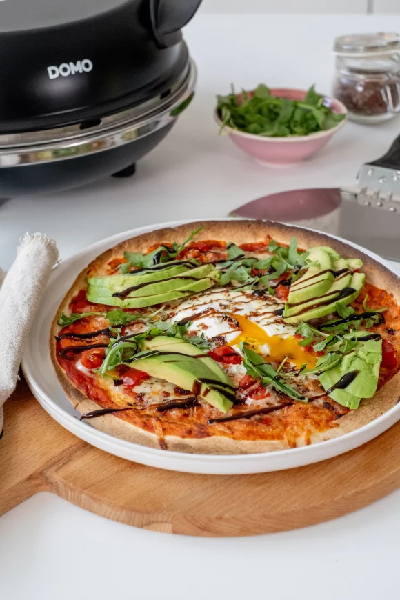 Ontbijt tortillapizza