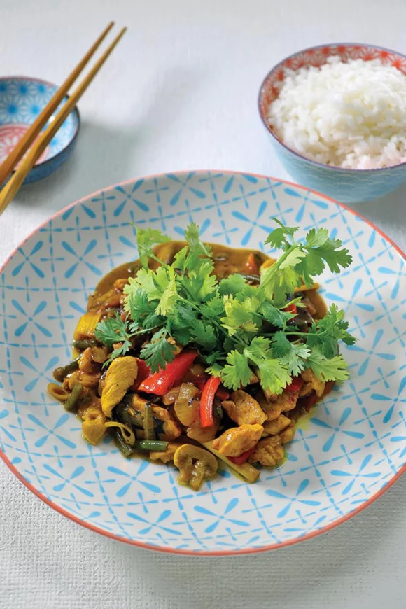 Kip curry met jasmijnrijst