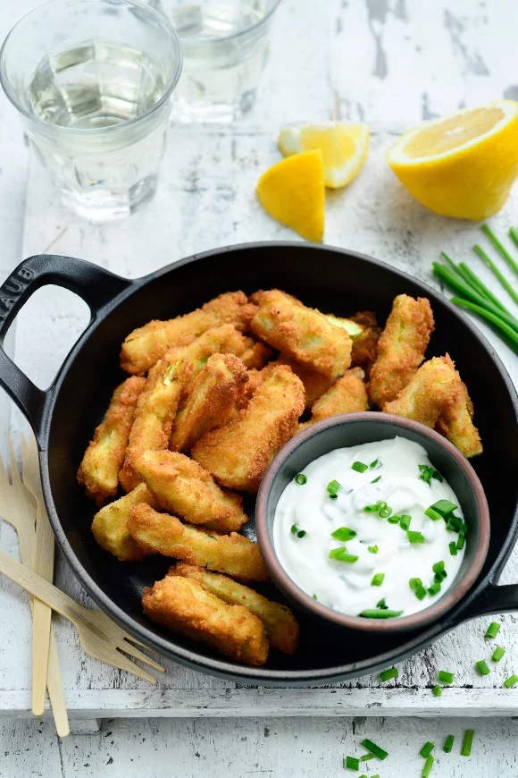 Crispy bites van broccolistelen