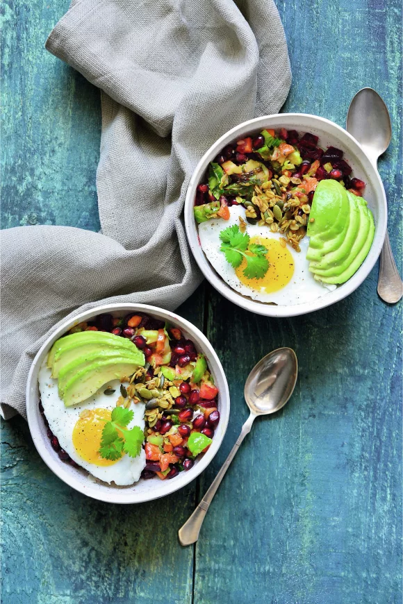 Ontbijtbowl met misogroentjes