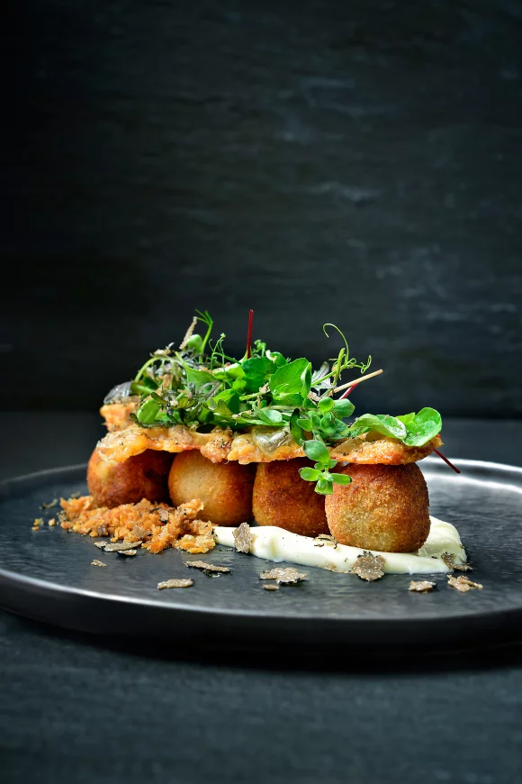 Kipkroketjes met truffelmayonaise