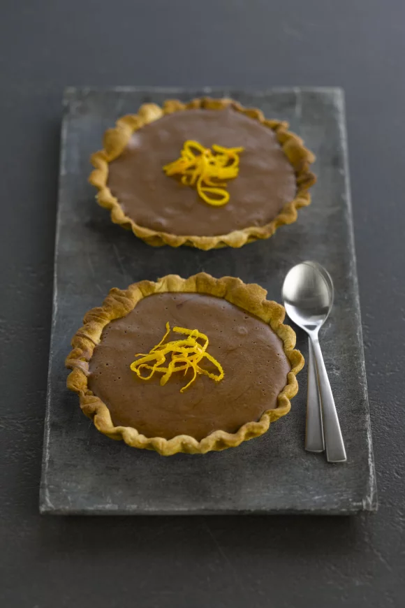 Chocoladetaartjes met appelsien