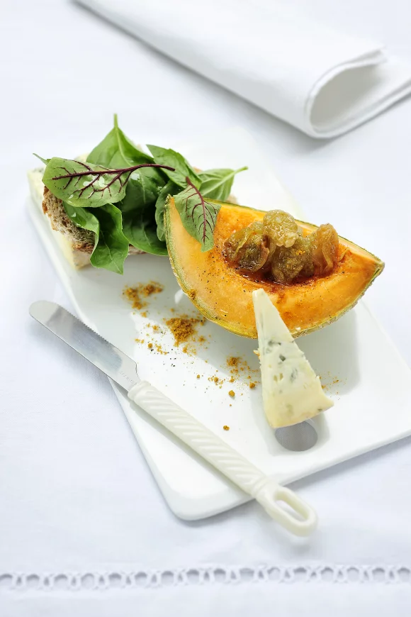 Meloen met fourme d’Ambert