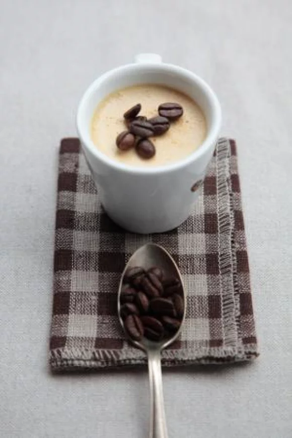 Panna cotta met espresso