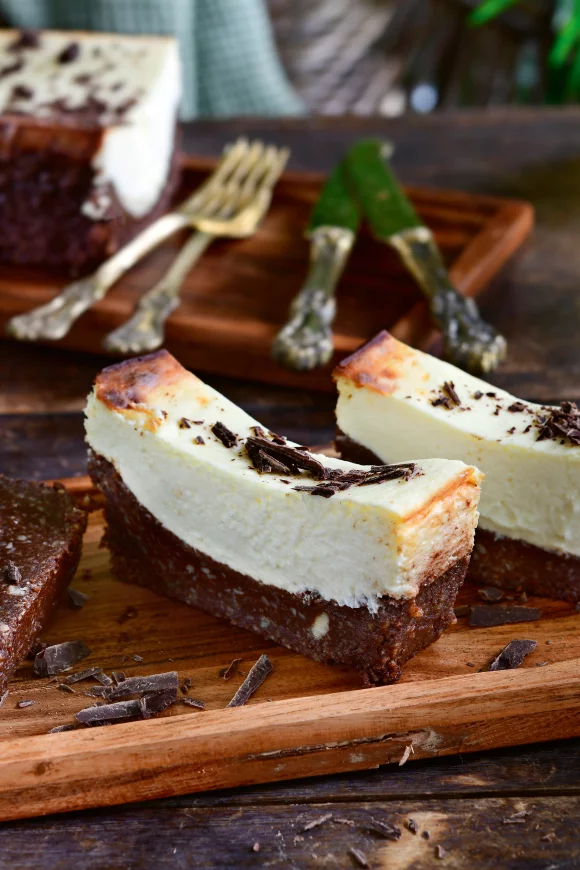 Brownie-cheesecake
