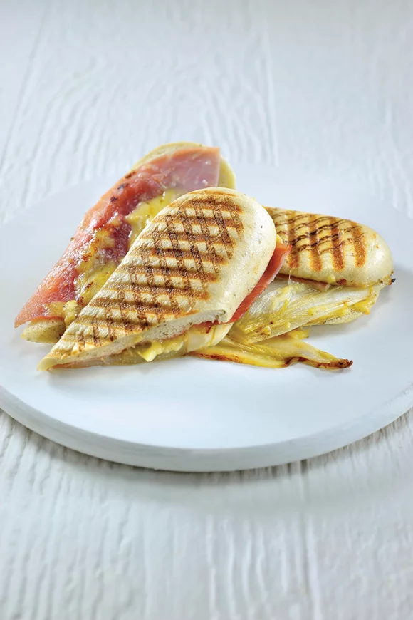 Panini met witloof en ham