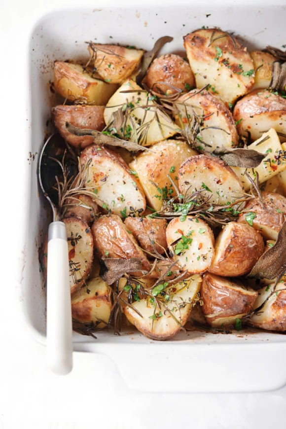 Krokant geroosterde aardappelen