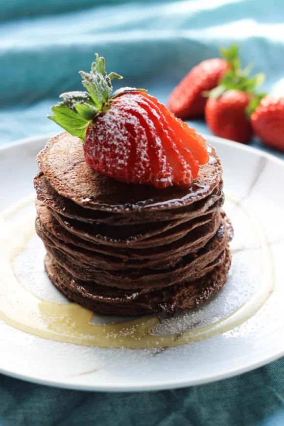Chocolade-havermout pancakes