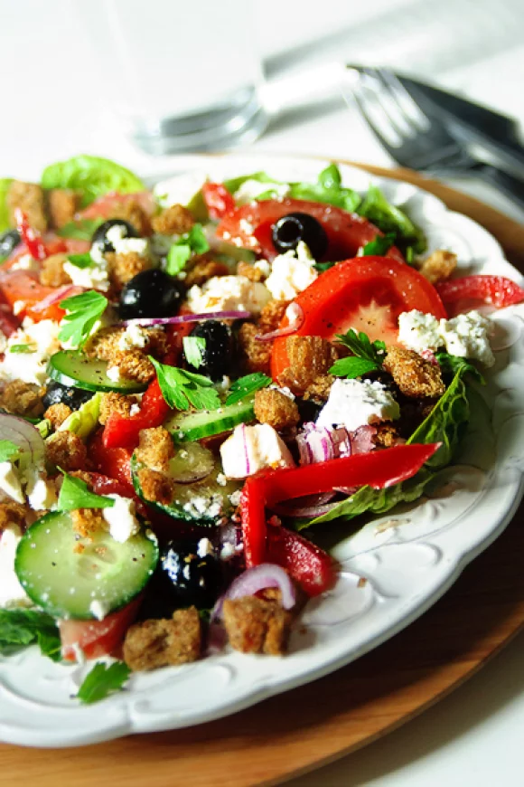 Griekse salade met feta
