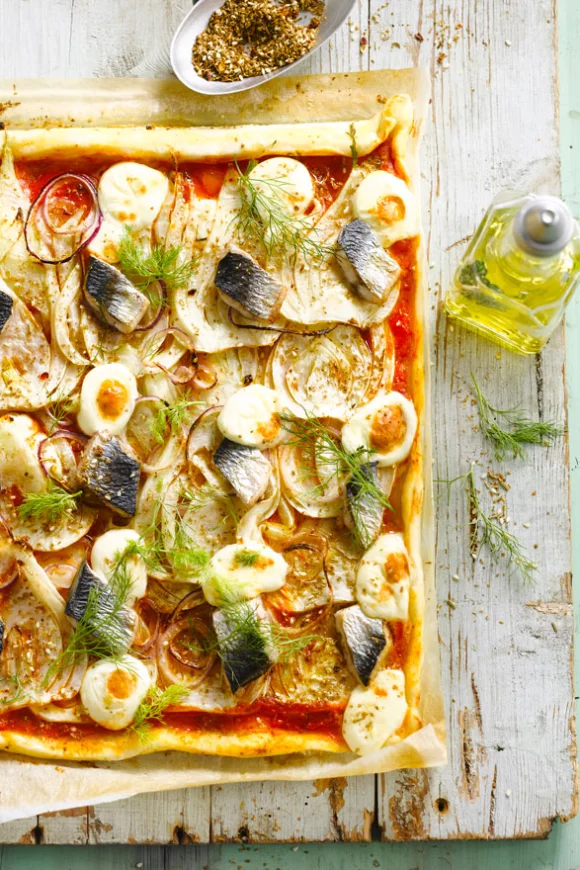 Venkelpizza met haring