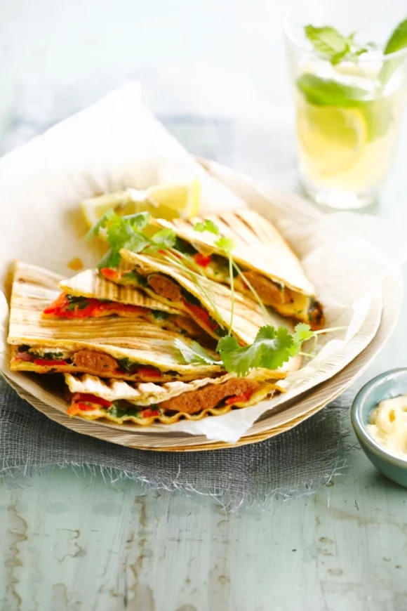 Quesadilla met merguez