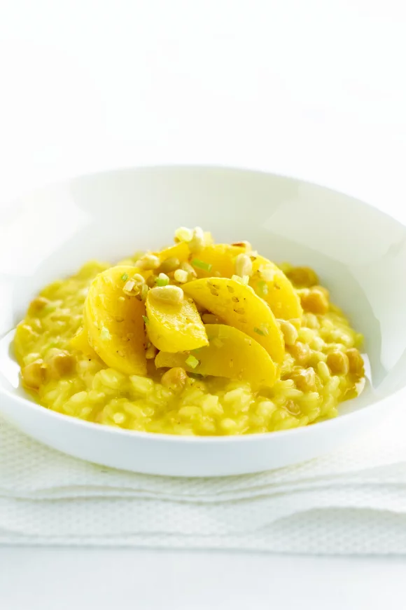 Risotto met boterraapjes en sesam