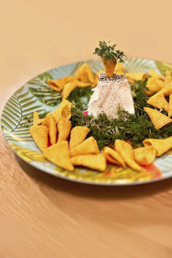 Borrelijsjes met tuinkers 