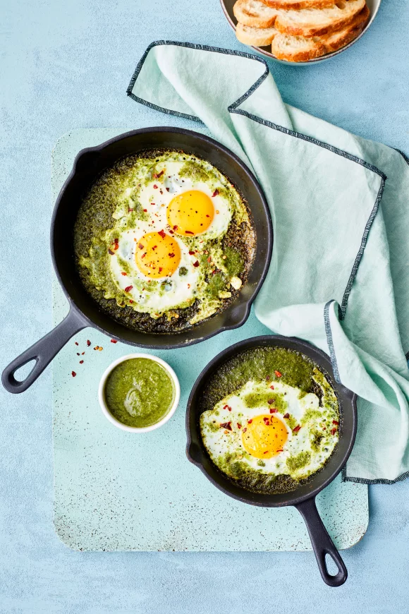 Pesto eitjes (viral TikTok recept)