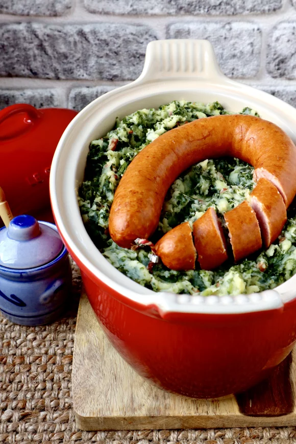 Stamppot met boerenkool en rookworst