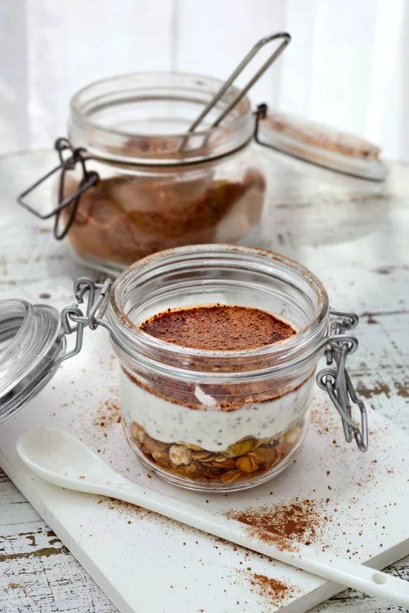 Proteïnetiramisu met chiazaad