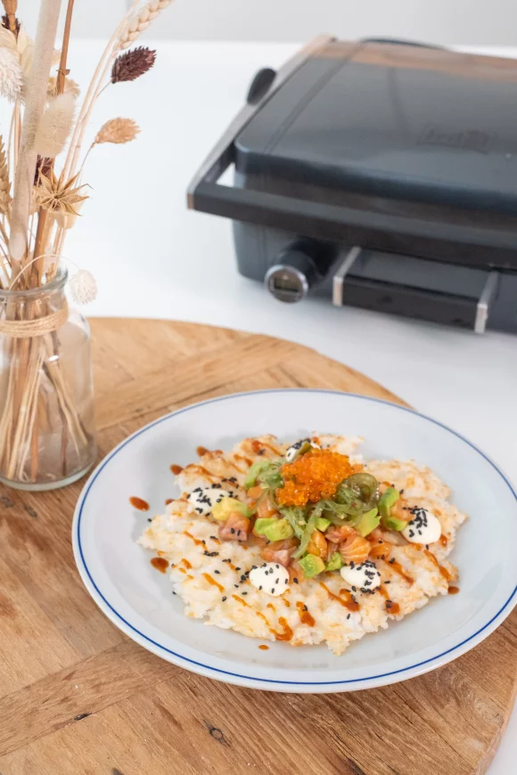 Sushiwafel met zalm (viral TikTok recept)