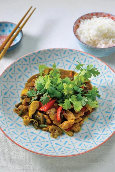 Kip curry met jasmijnrijst