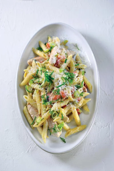 Pastasalade met kip tandoori