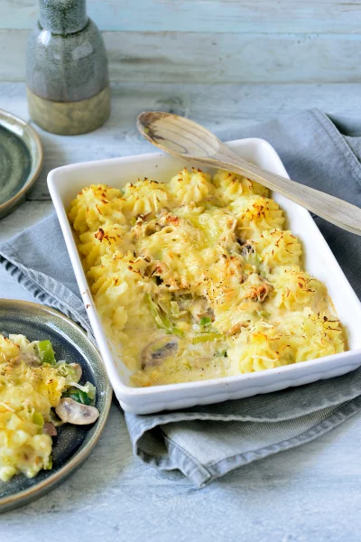 Gemakkelijk vispannetje met kabeljauw