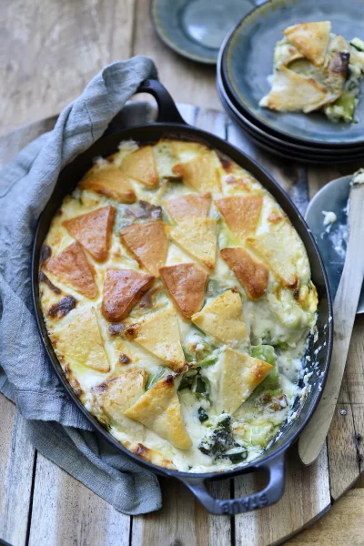 Ravioli met ricotta, courgette en broccoli
