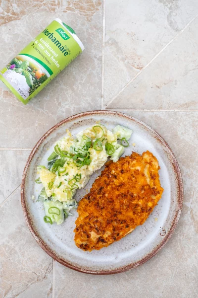 Kipschnitzel met aardappelsalade
