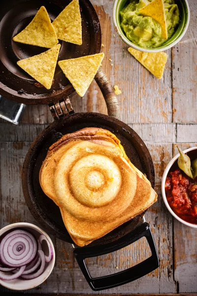 Mexicaanse croque met gehakt