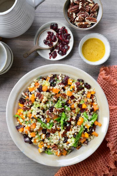 Parelcouscous met wintergroentjes