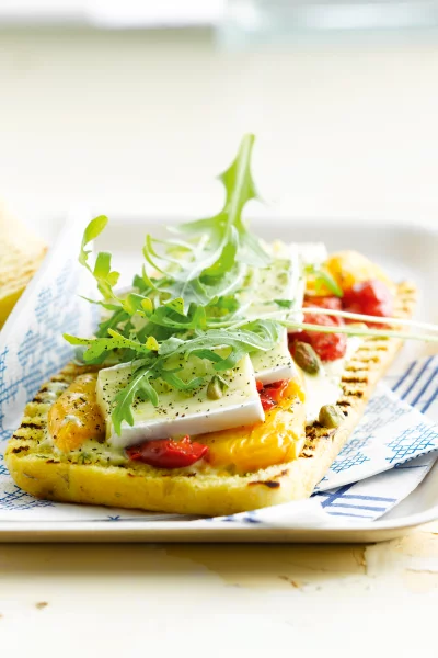 Focaccia met brie