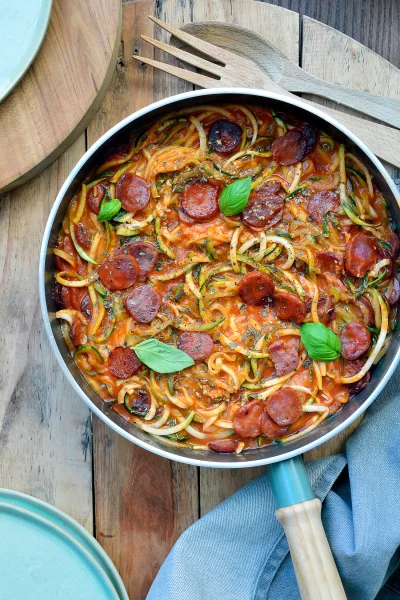 Courgetti pizza style