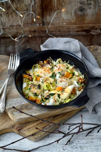 Feestelijk vispannetje met wittewijnsaus