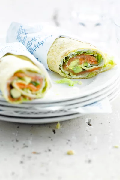 Neptunus wrap met gerookte zalm