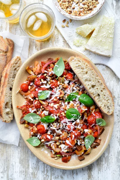Caponata met ciabatta
