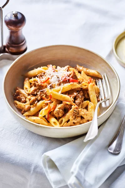 Pasta salsiccia alla vodka