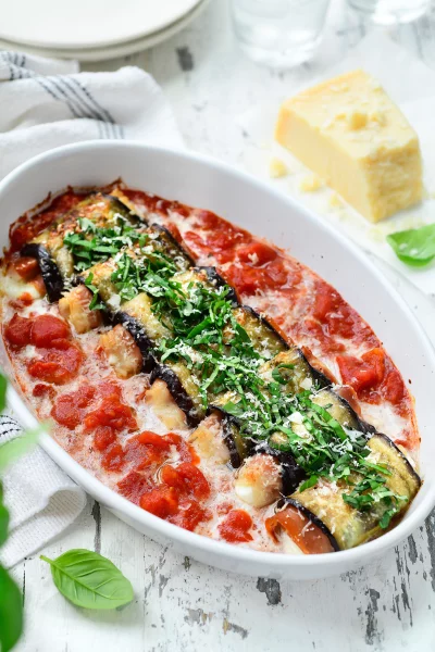 Auberginerolletjes uit de oven